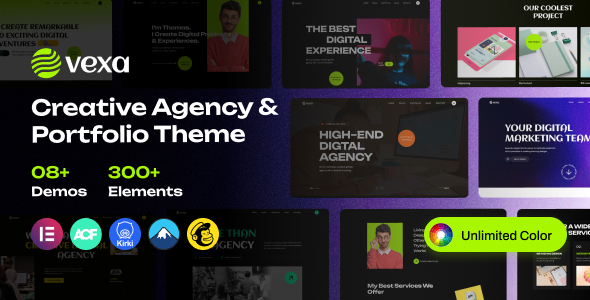 Vexa - Creative Agency & Portfolio WordPress Theme Logo